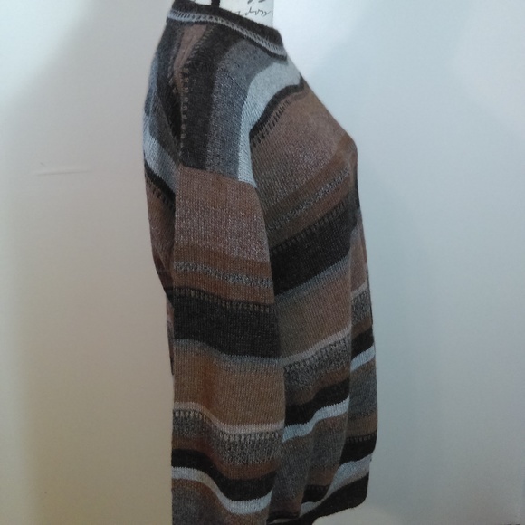 Waliki Mens 100% Alpaca Sweater Hand Loomed - Picture 2 of 6